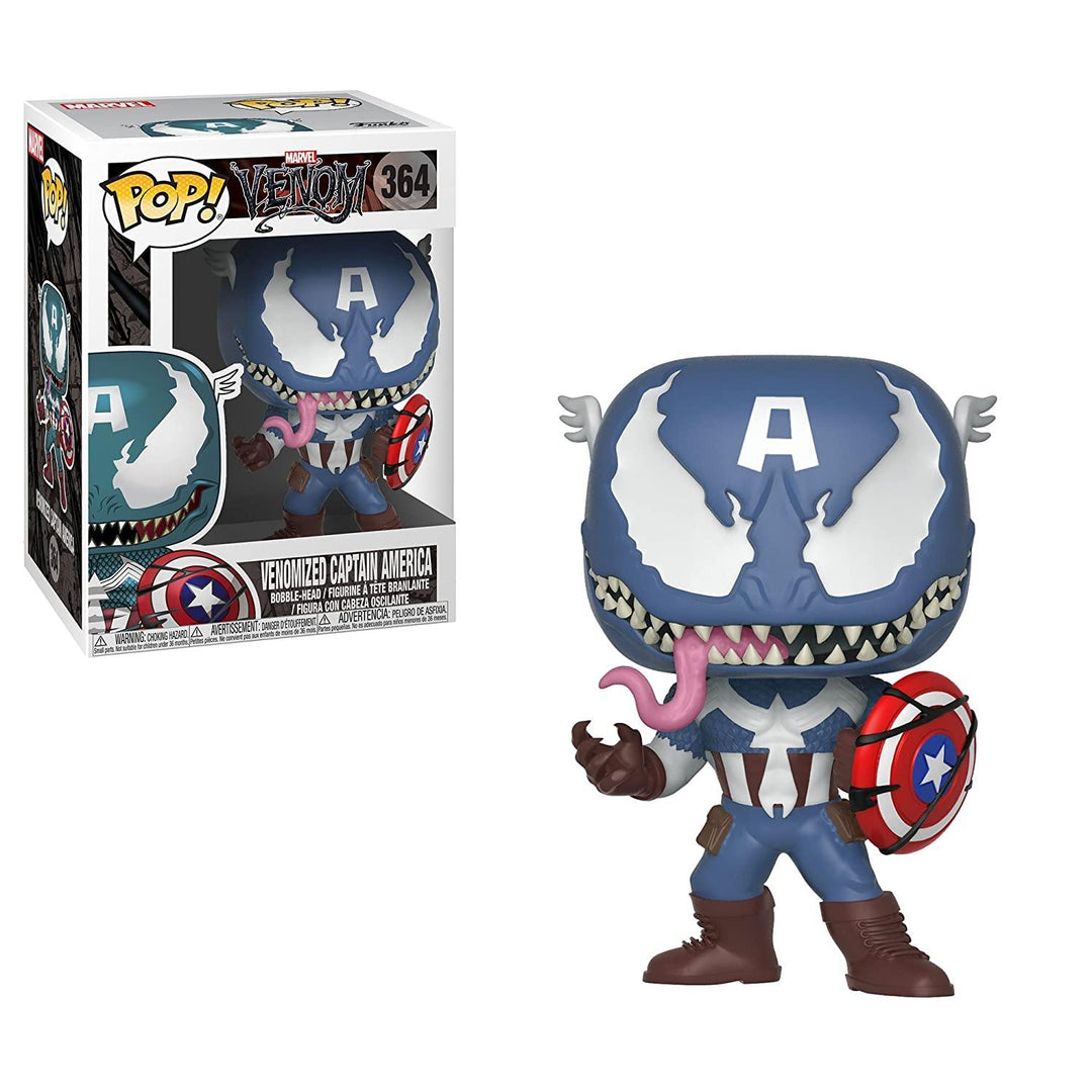 Funko Pop Marvel Venom - Venom Captain America Collectible Figure