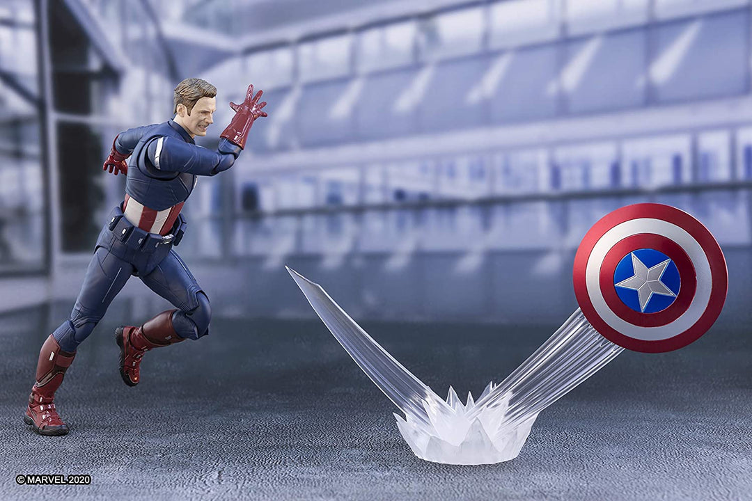 Bandai Tamashii Nations S.H.Figuarts - Avengers Endgame - Captain America Cap VS. Cap Edition Action Figure