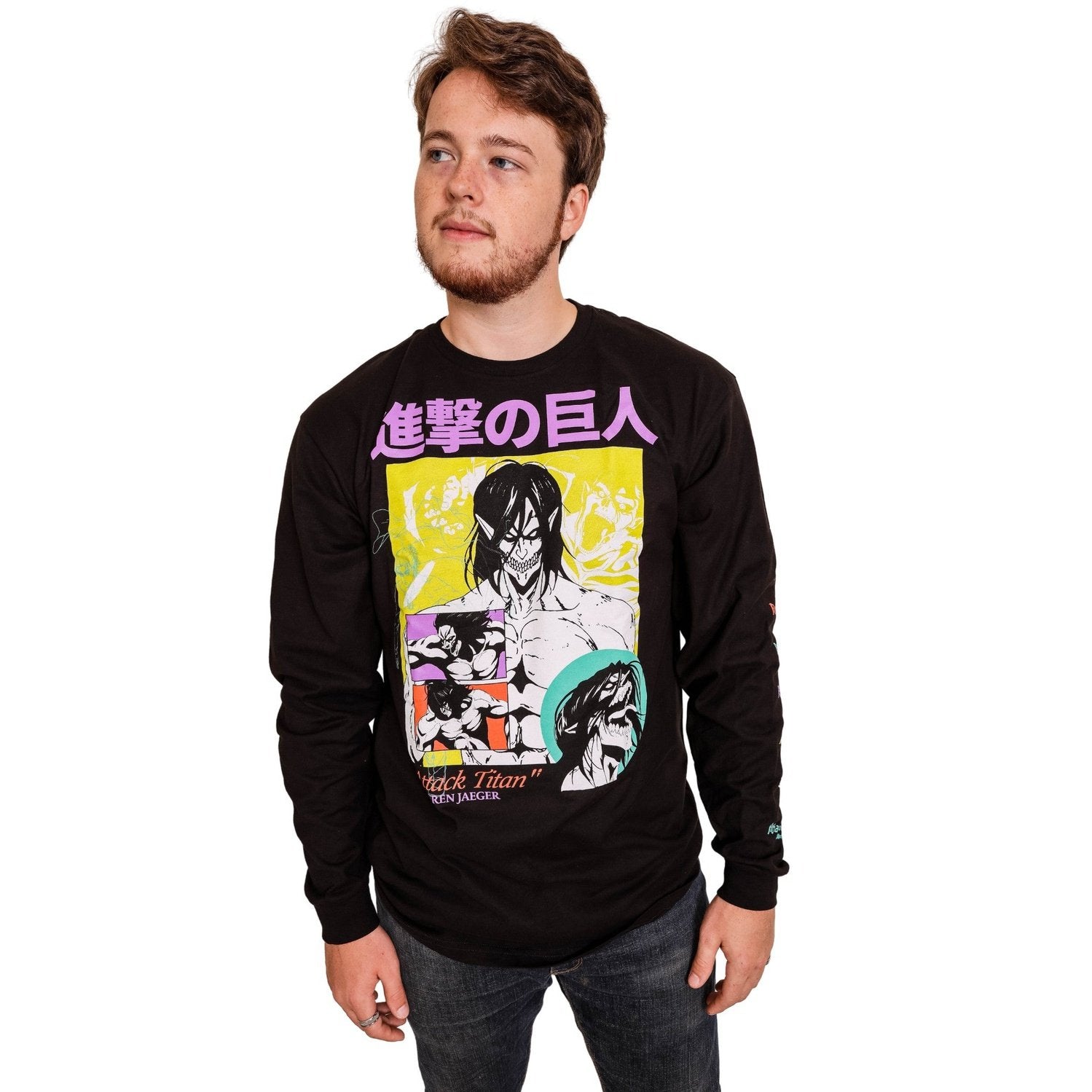 Attack on titan long sleeve clearance shirt