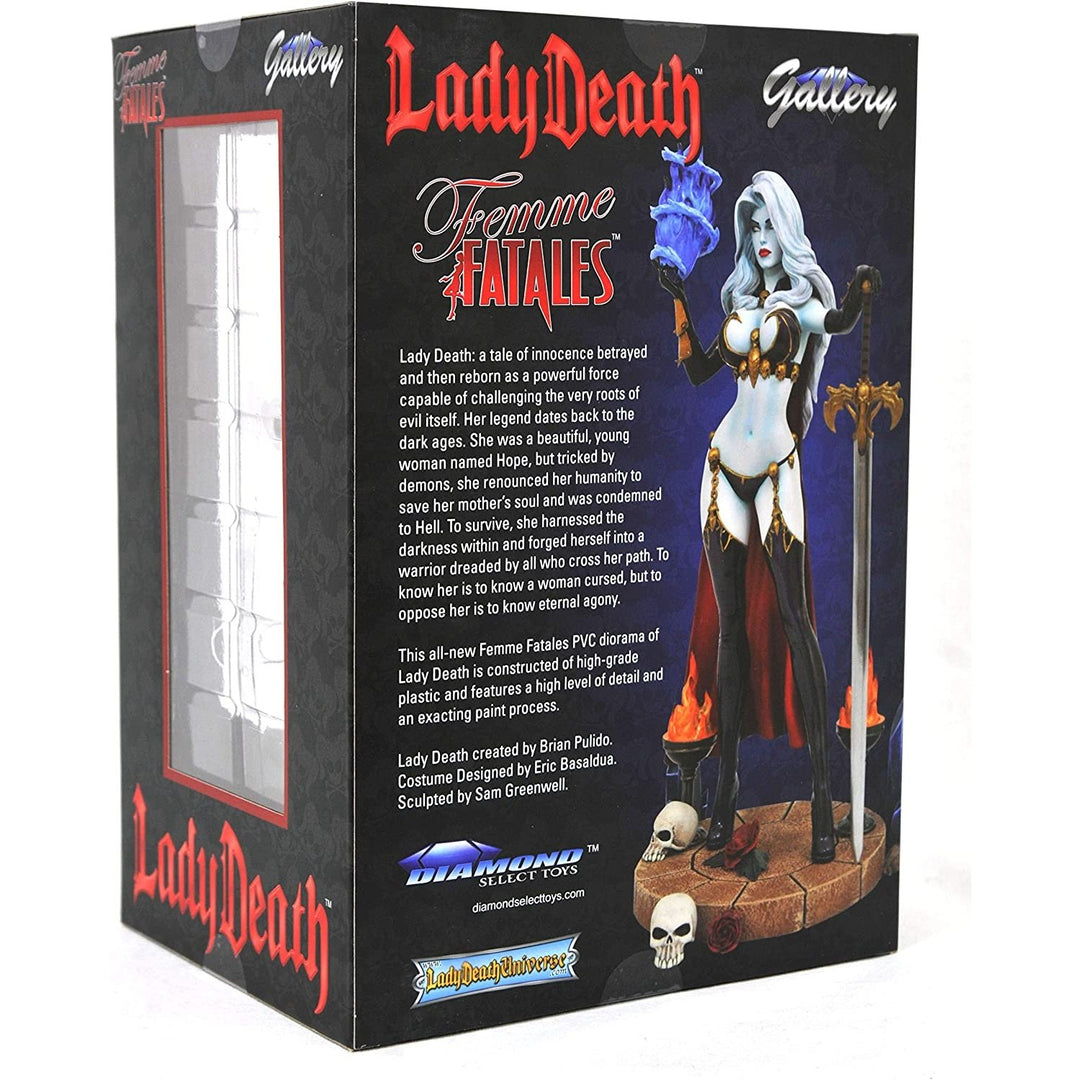 DIAMOND SELECT TOYS Femme Fatales: Lady Death IV PVC Figure 9"