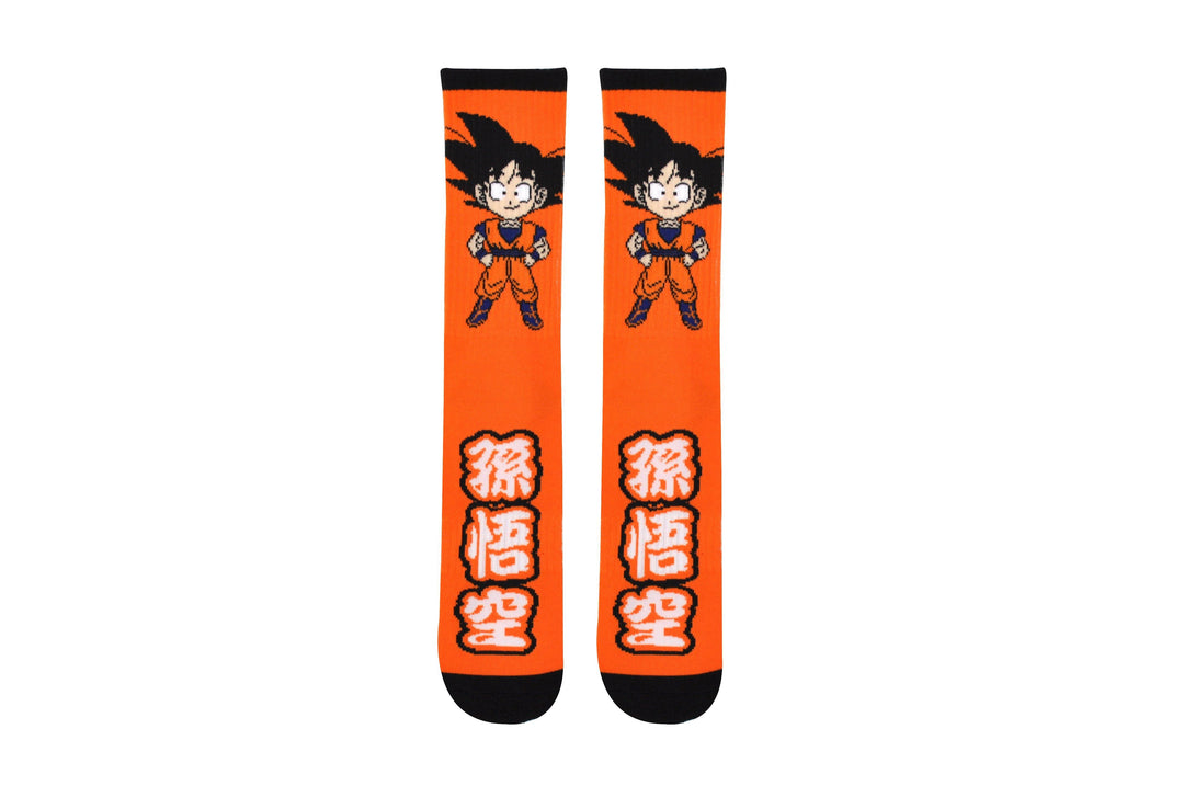 Dragon Ball Z Goku Chibi Anime Athletic Crew Socks