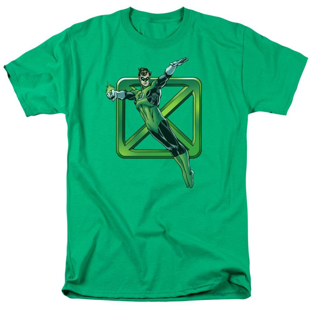 Green Lantern Flying DC Comics Adult T-Shirt