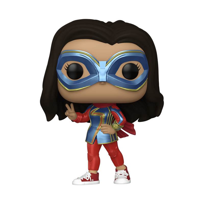 Funko Pop! Marvel Studios: Ms Marvel - Ms. Marvel With Peace Sign Exclusive