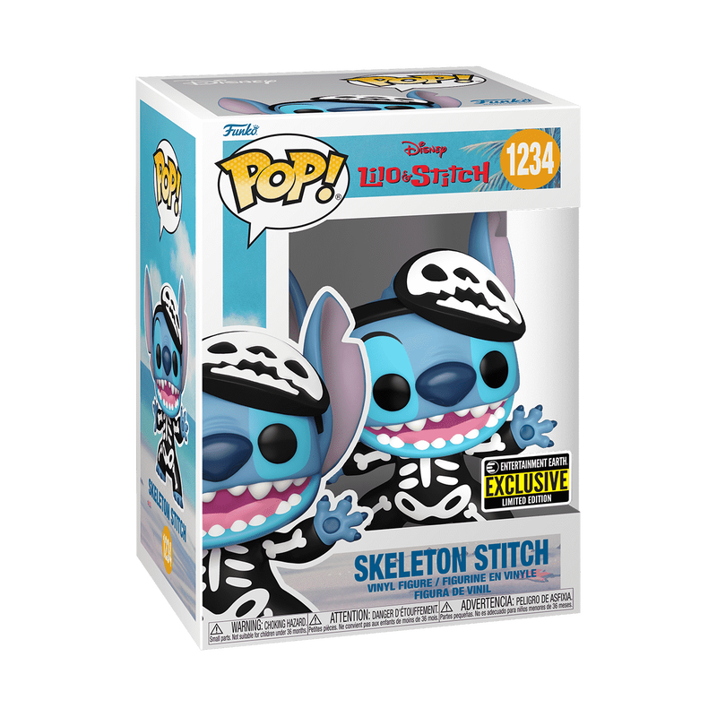 Funko Pop! Disney: Lilo & Stitch - Skeleton Stitch #1234 Entertainment Earth Exclusive
