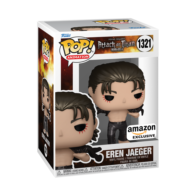 Funko Pop! Animation: Attack On Titan Final Season - Eren Jaeger Metallic Amazon Exclusive