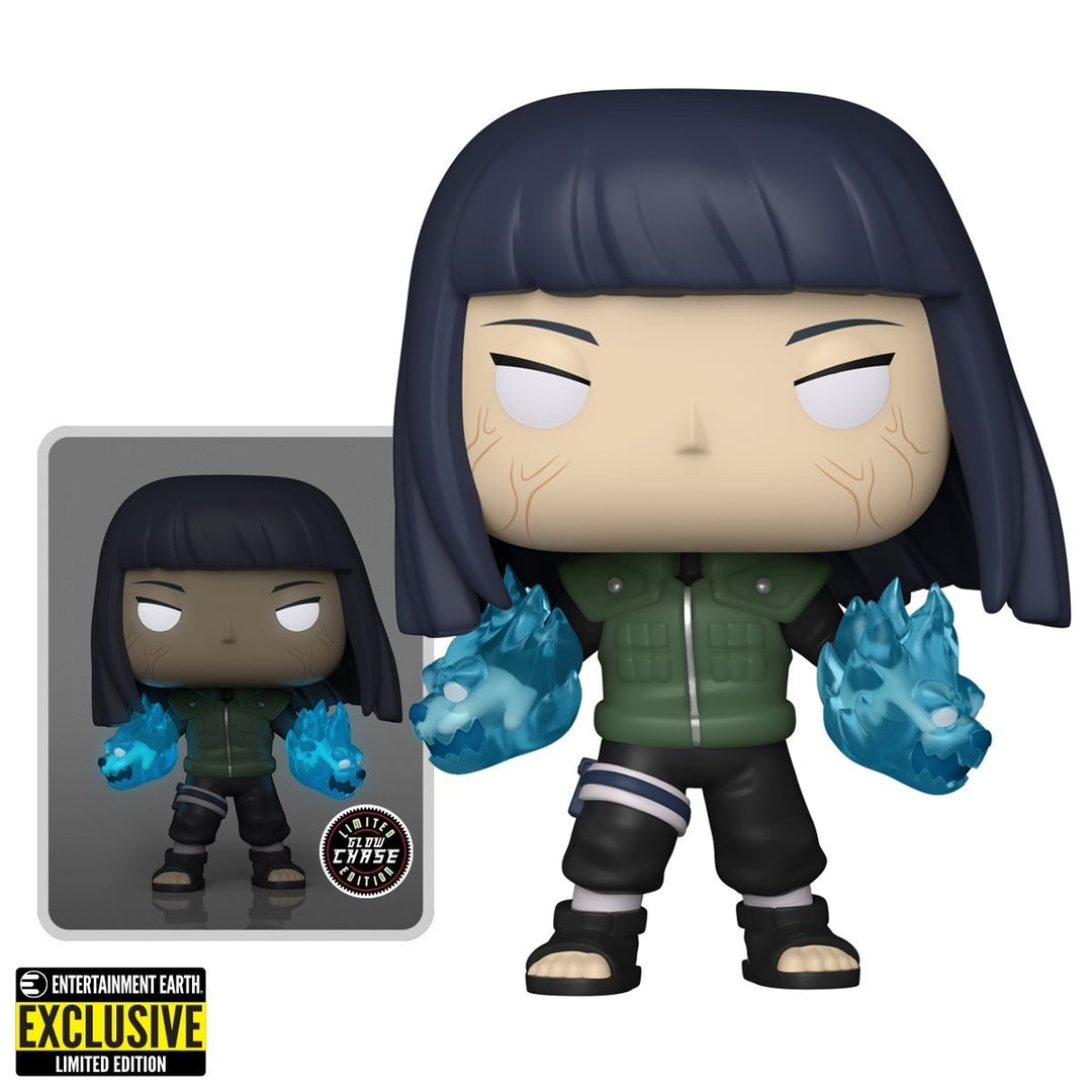 Funko Pop! Animation: Naruto Shippuden - Hinata with Twin Lion Fists Chase Glow-in-the-dark Entertainment Earth Exclusive