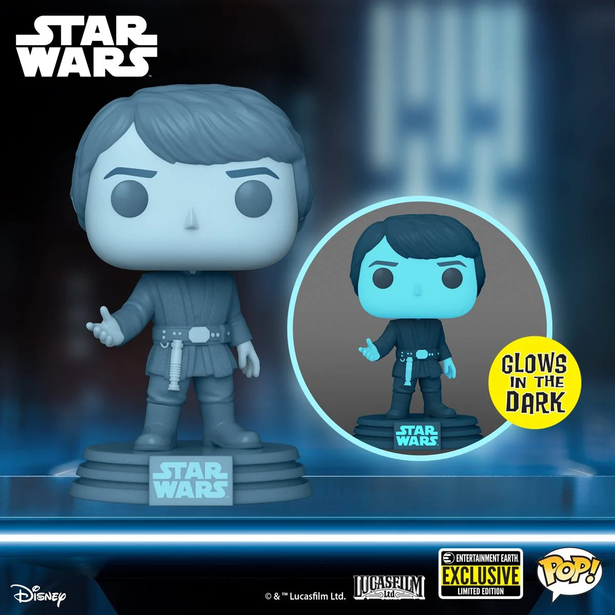 Funko Pop! Star Wars Return of the Jedi 40th - Holographic Luke