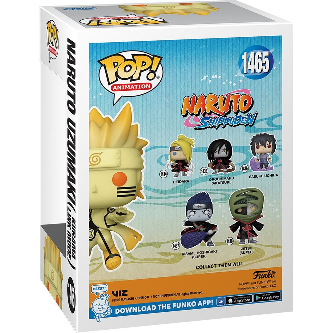 Funko Pop! Animation: Naruto Shippuden - Naruto Uzumaki Kurama Link Mode Glow-in-the-dark Chase AAA Anime Exclusive