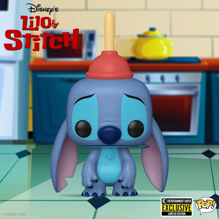 Funko Pop! Disney: Lilo & Stitch - Stitch with Plunger #1354 Entertainment Earth Exclusive