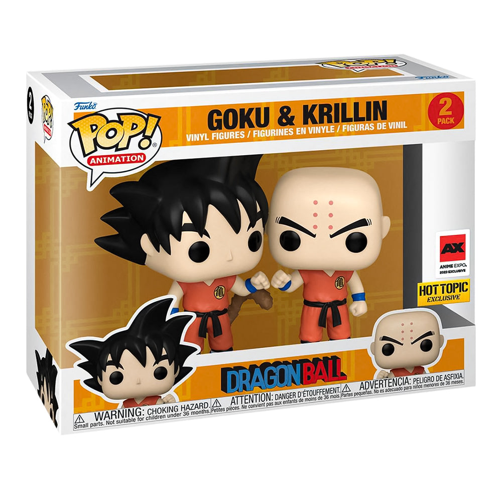Funko Pop! Animation: Dragon Ball Z - Goku & Krillin Set 2023 Anime Expo Exclusive