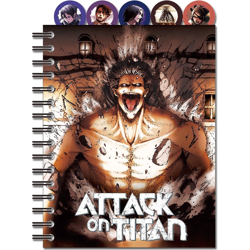 Attack On Titan - Group Manga Cover Art #02 Tabbed Notebook Great Eastern Entertainment