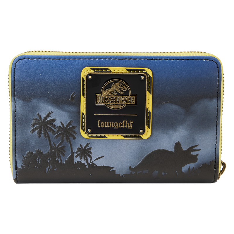 Loungefly Jurassic Park 30th Anniversary Dino Moon Glow Zip Around Wallet