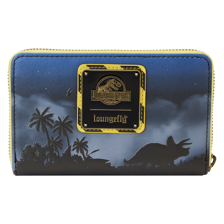 Loungefly Jurassic Park 30th Anniversary Dino Moon Glow Zip Around Wallet