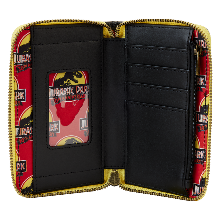 Loungefly Jurassic Park 30th Anniversary Dino Moon Glow Zip Around Wallet