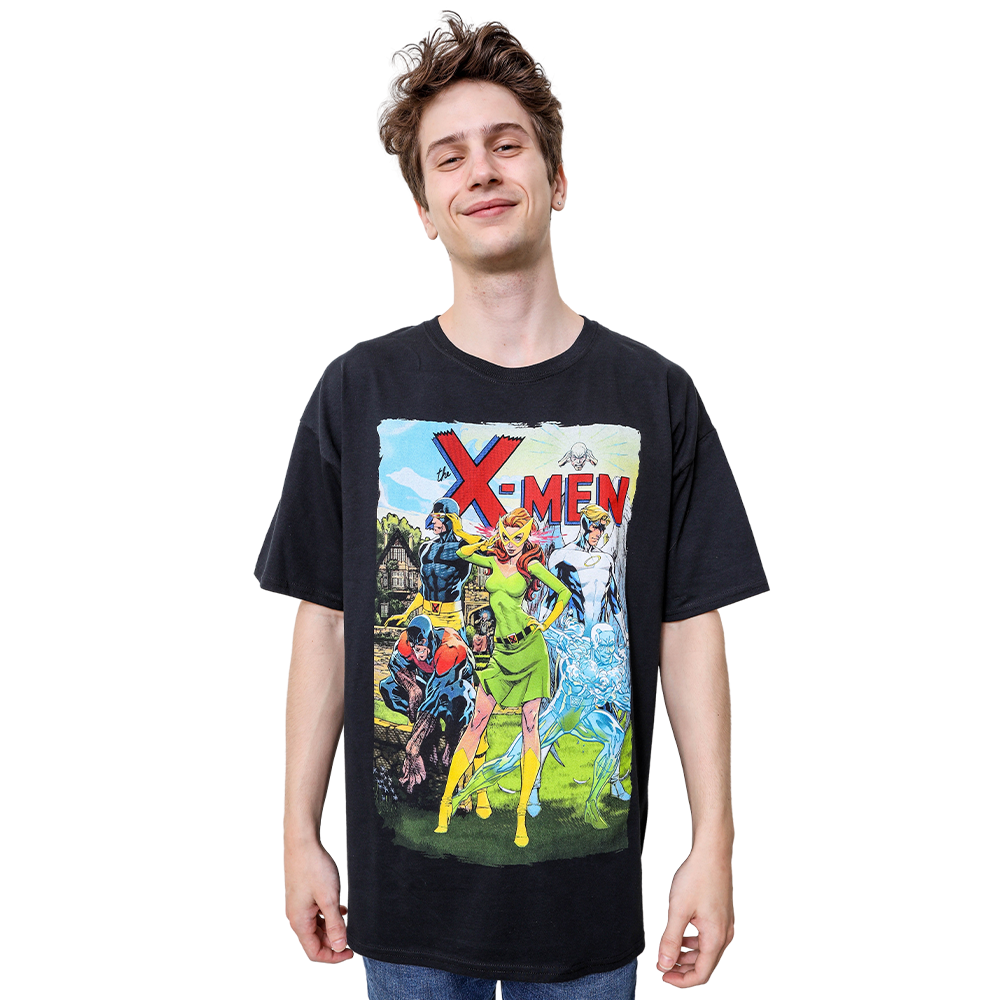 Marvel Comics X-Men Original Team by J. Scott Campbell Adult T-Shirt
