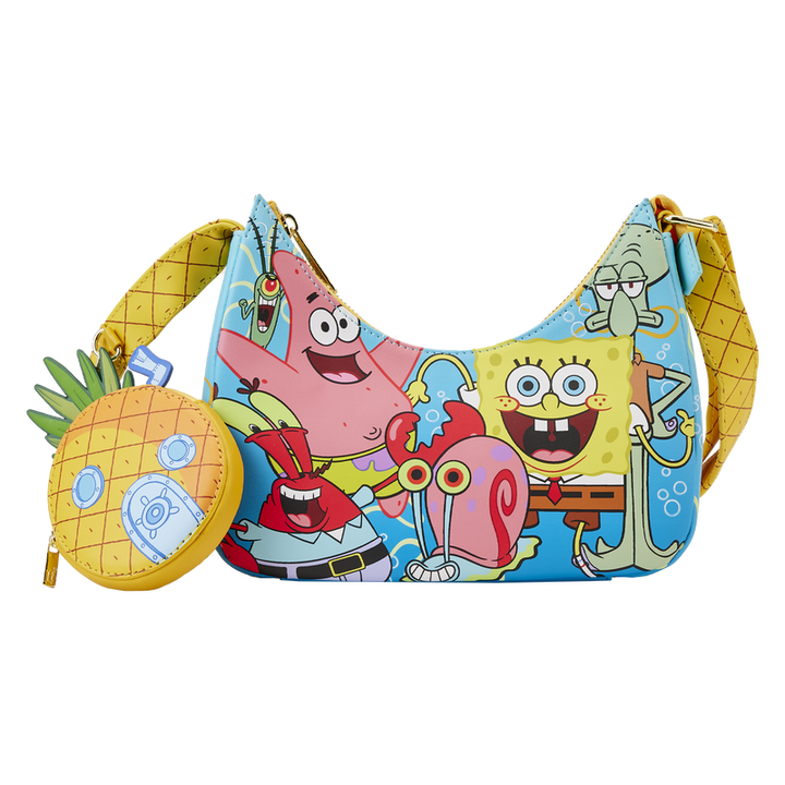 Loungefly SpongeBob SquarePants Group Shot Crossbody Bag