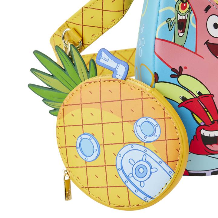 Loungefly SpongeBob SquarePants Group Shot Crossbody Bag