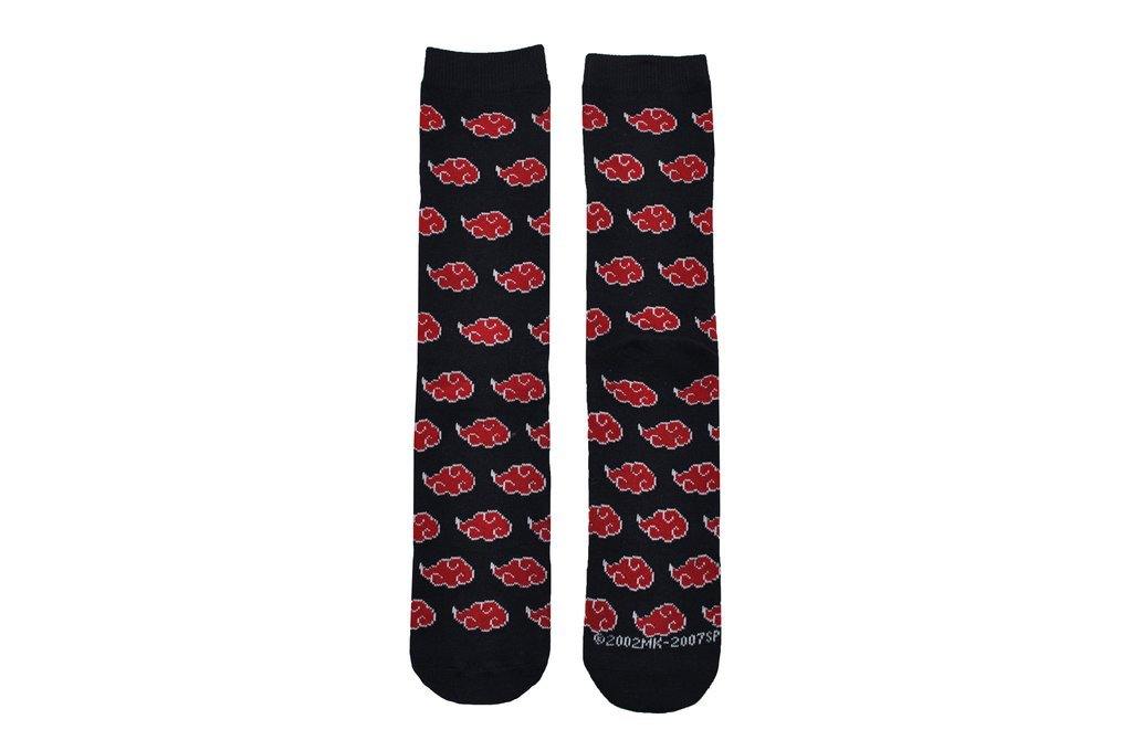 Naruto Shippuden Akatsuki Symbol Anime Knee High Socks