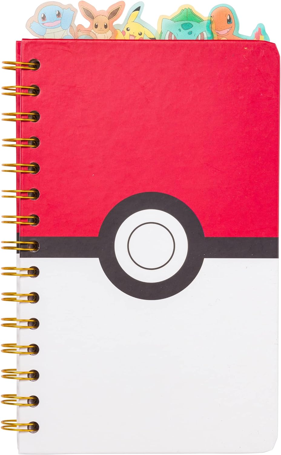 Pokemon Pokeball Starters Spiral Tabbed Notebook 8 x 5 Inches