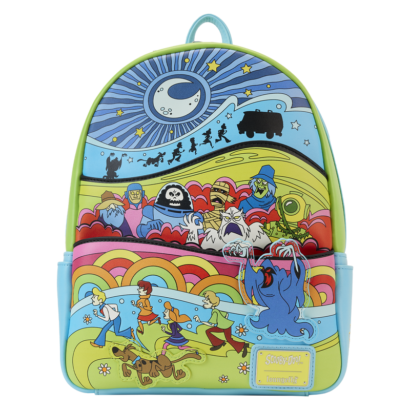 Loungefly Scooby-Doo Psychedelic Monster Chase Glow Mini Backpack