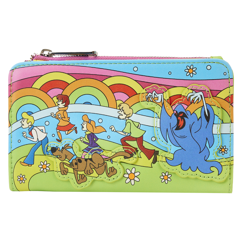 Loungefly Scooby-Doo Psychedelic Monster Chase Glow Flap Wallet