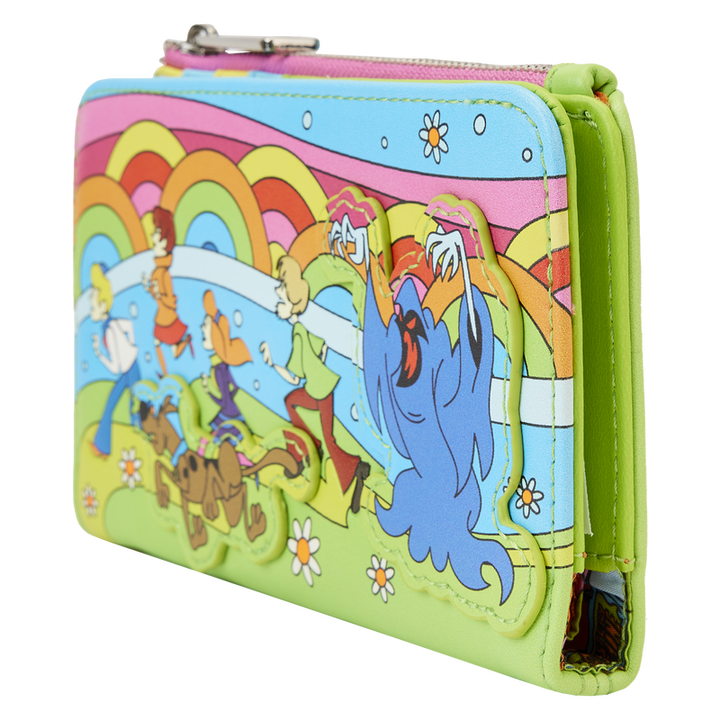 Loungefly Scooby-Doo Psychedelic Monster Chase Glow Flap Wallet