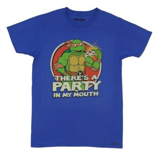 Teenage Mutant Ninja Turtles There Is A Party Pizza Adult T-Shirt