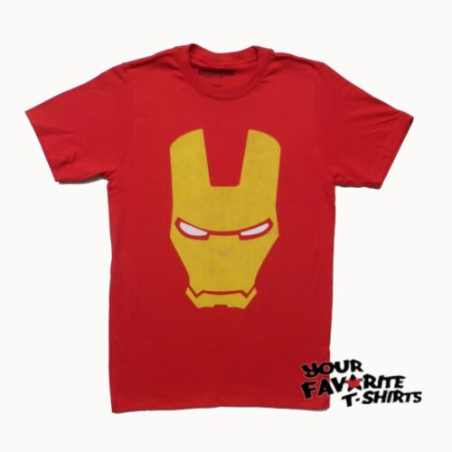 Iron Man Armored Avenger Helmet Marvel Comics Adult T-Shirt