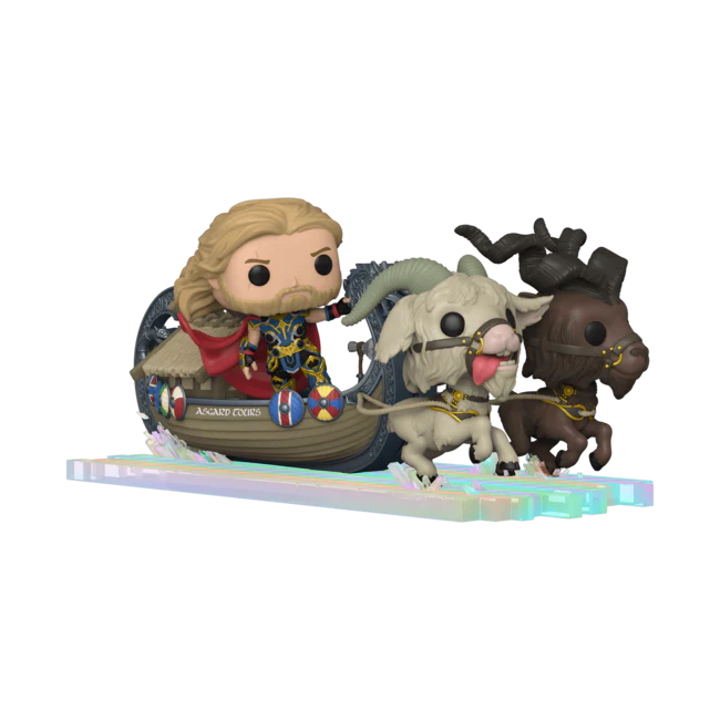 Funko Pop! Marvel Studios Thor: Love and Thunder - Goat Boat with Thor Toothgnasher & Toothgrinder