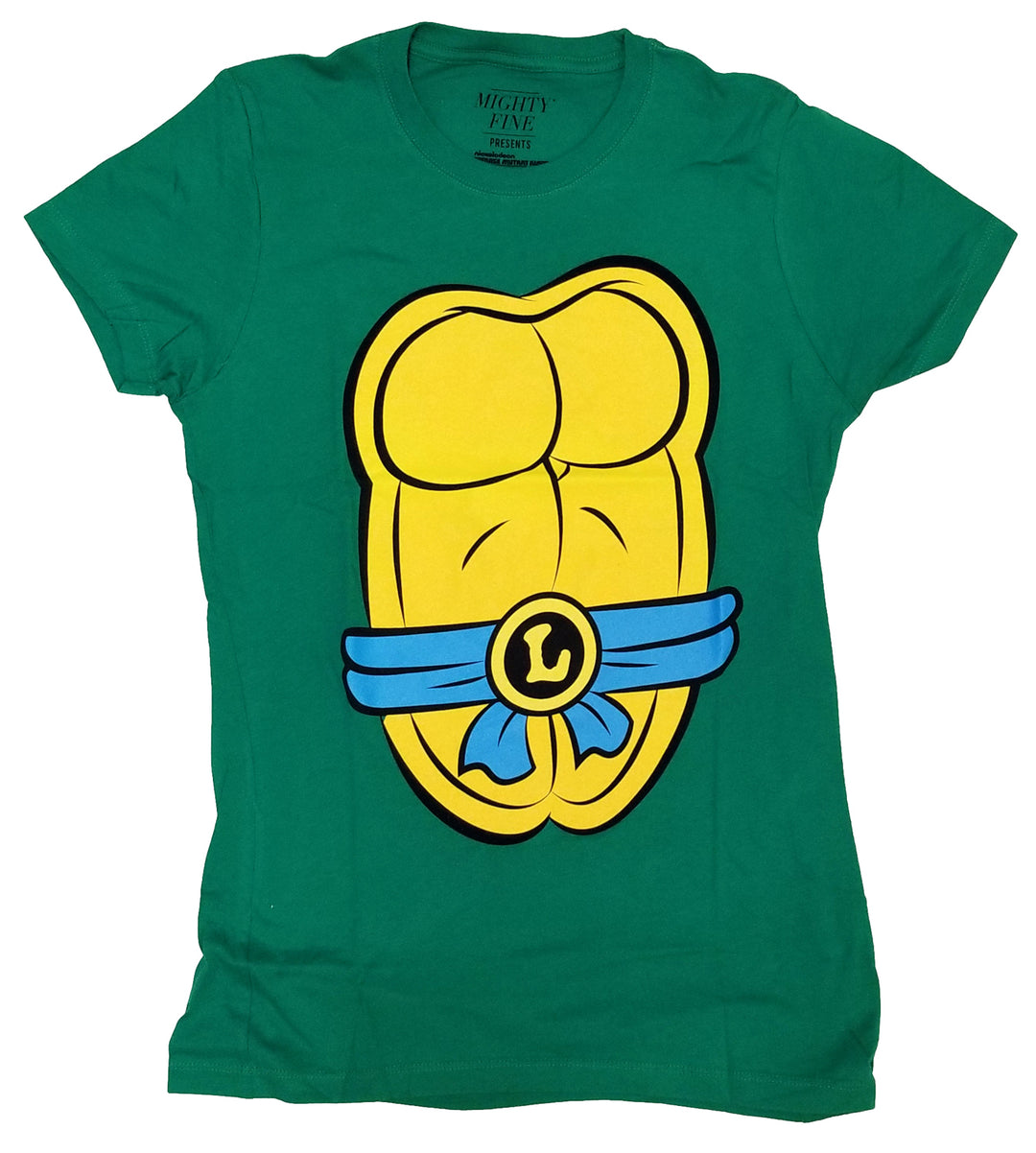 TMNT Teenage Mutant Ninja Turtles Leonardo Costume Mighty Fine Junior T-Shirt