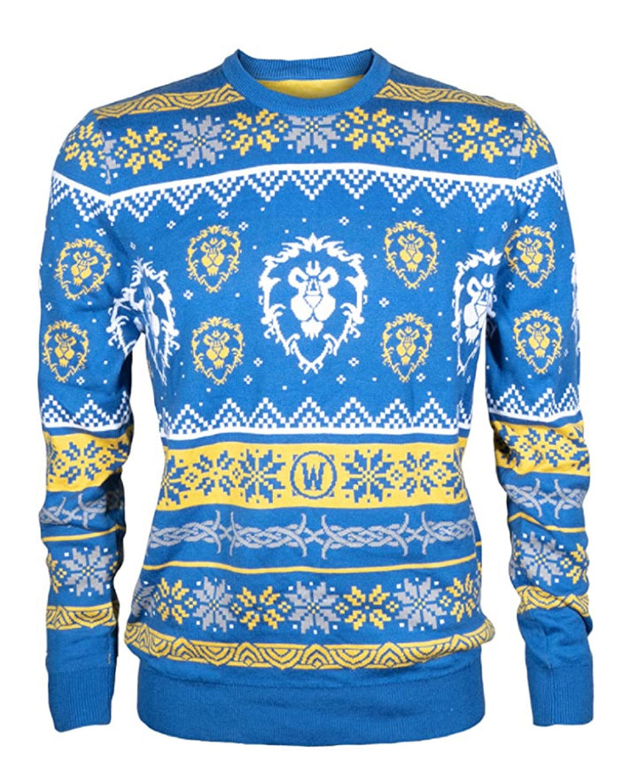 World of Warcraft Alliance Ugly Christmas Holiday Sweater