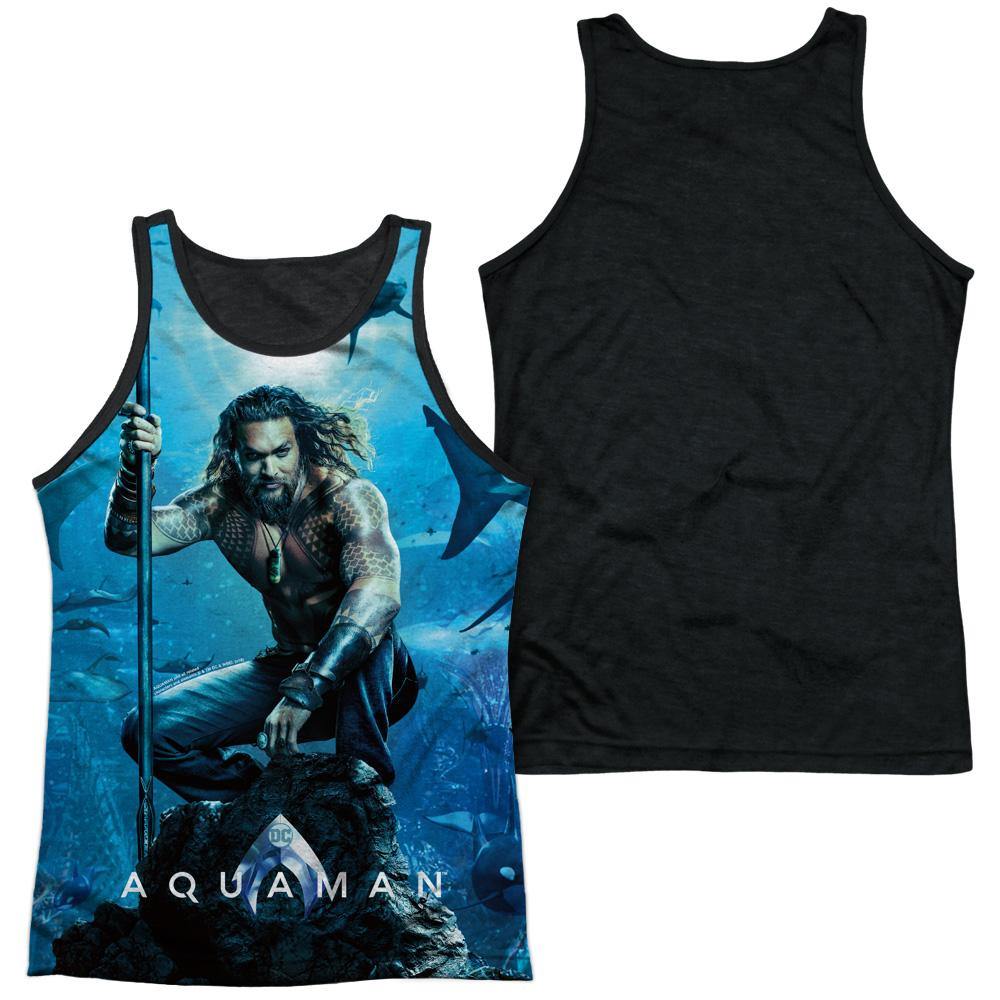 Aquaman Movie Poster DC Comics Sublimation Adult Tank Top - Fundom