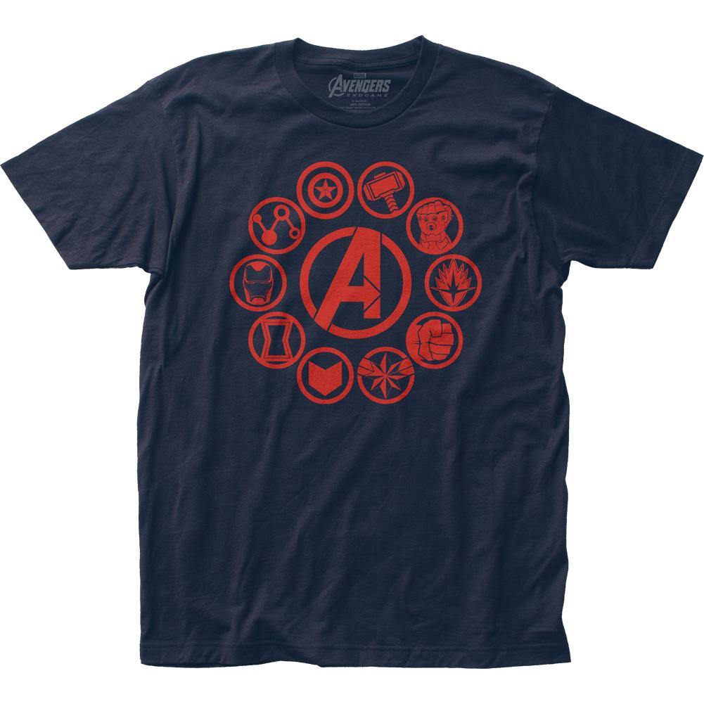 Avengers End Game Movie Icons Marvel Adult T-Shirt