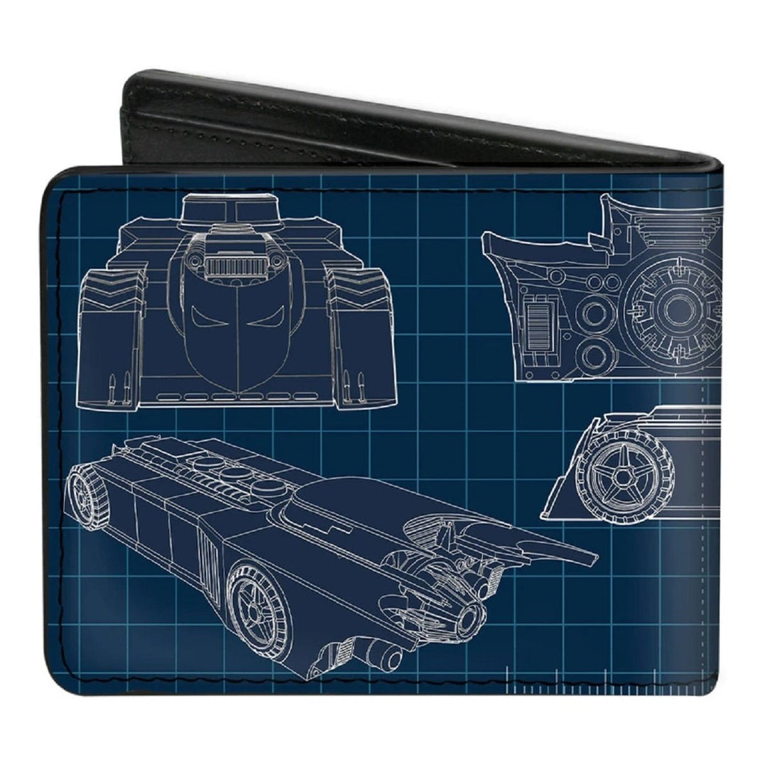 Batman Batmobile Blueprint Tech Turns DC Universe Bifold Wallet