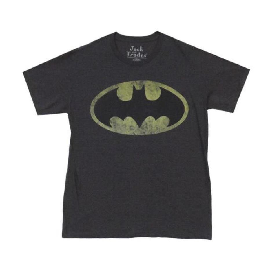 Batman Distressed Logo DC Comics Premium Adult T-Shirt