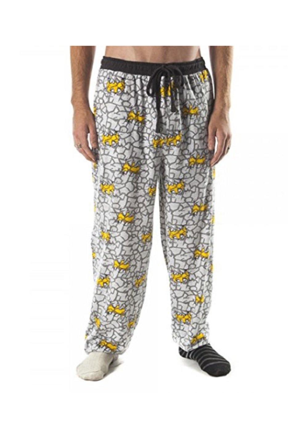 Batman Grey and Yellow Pajama Sleep Pants