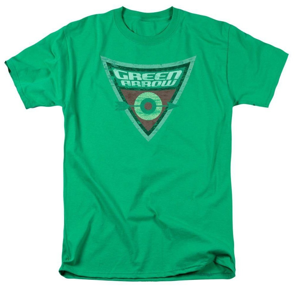 Batman Brave And The Bold Green Arrow Shield Adult T-Shirt