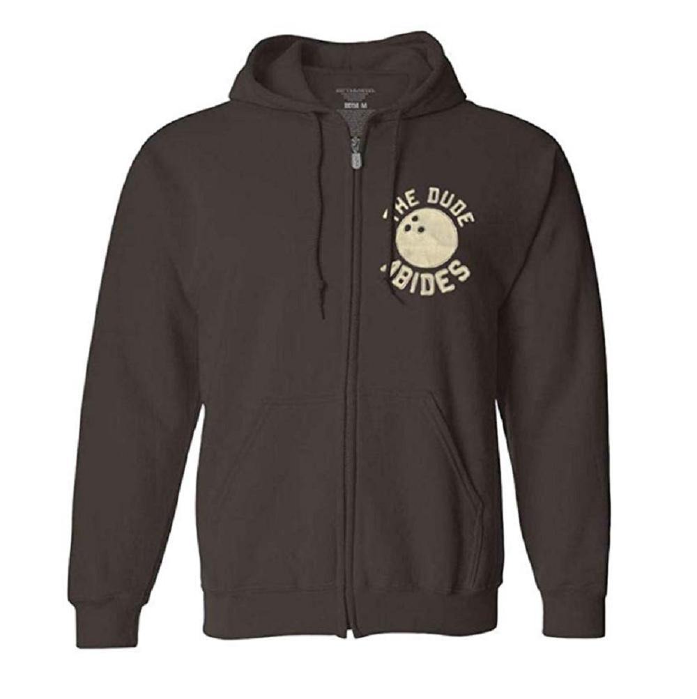Big Lebowski Adult Unisex Bowling Zip Full Zip Fleece Hoodie - Fundom