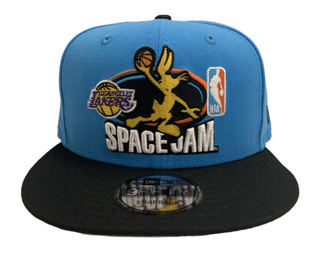 Space Jam A New Legacy Bugs Bunny Lakers Blue New Era 9Fifty Snapback Cap Hat