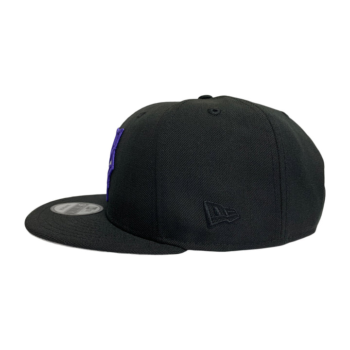 New Era 9FIFTY Marvel Black Panther Logo Snapback Hat Cap Black