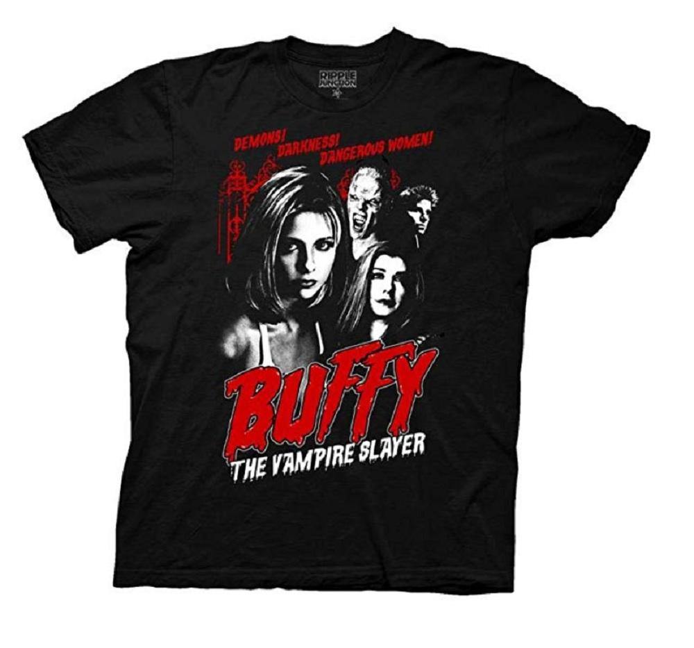 Buffy The Vampire Slayer Demons Darkness Dangerous Adult Unisex T Shirt