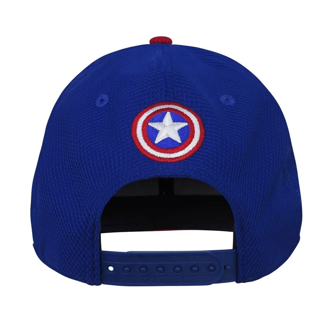 Marvel Comics Captain America Shield Blue New Era 9Fifty Adjustable Snapback Hat Cap