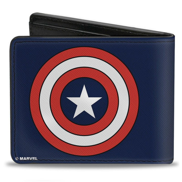 Captain America Shield Symbol Marvel Comics Adult Bi - Fold Wallet - Fundom