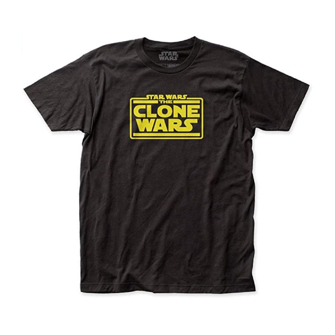 Star Wars The Clone Wars Logo Adult T Shirt