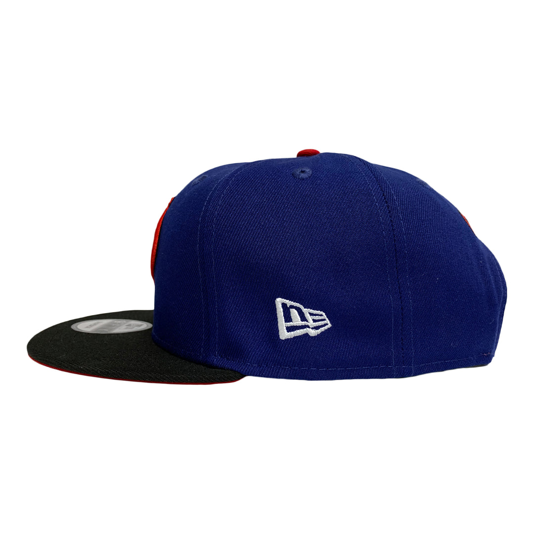 New Era 9FIFTY G.I. Joe Cobra Logo Snapback Hat Cap Royal Black Red