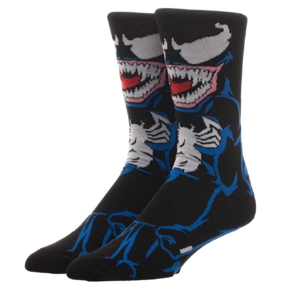 Venom Comic Superhero 360 Marvel Comics Crew Socks