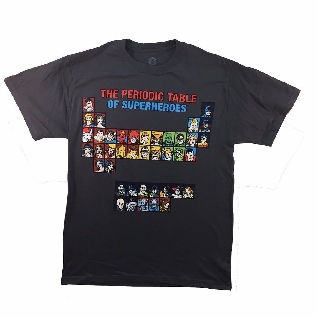 DC Comics Periodic Table Of Super Heroes Adult T-Shirt - Fundom