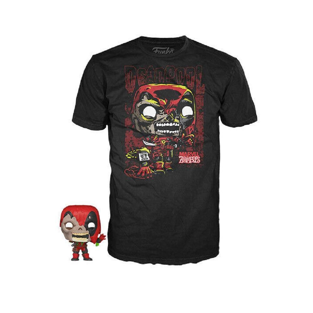 Funko Pocket Pop! and Tee Marvel Zombies Deadpool Adult T Shirt