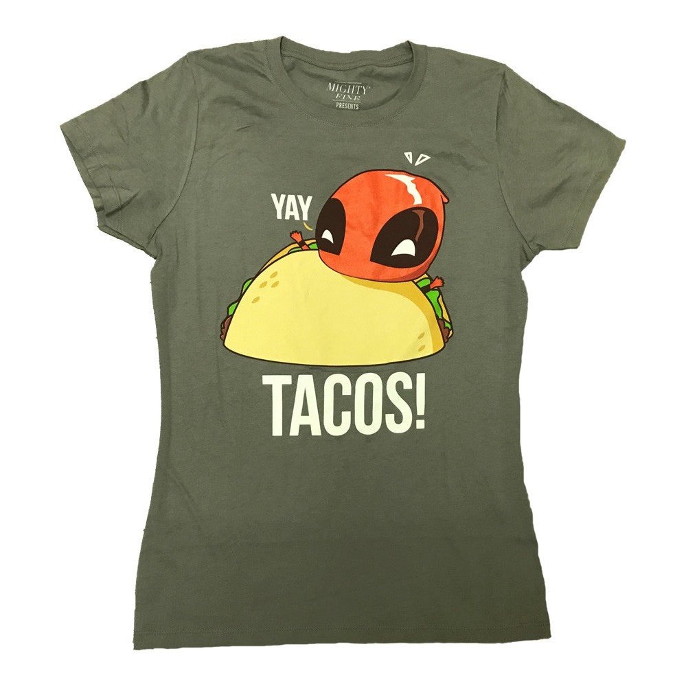 Deadpool Yay Tacos Marvel Comics Junior T-Shirt