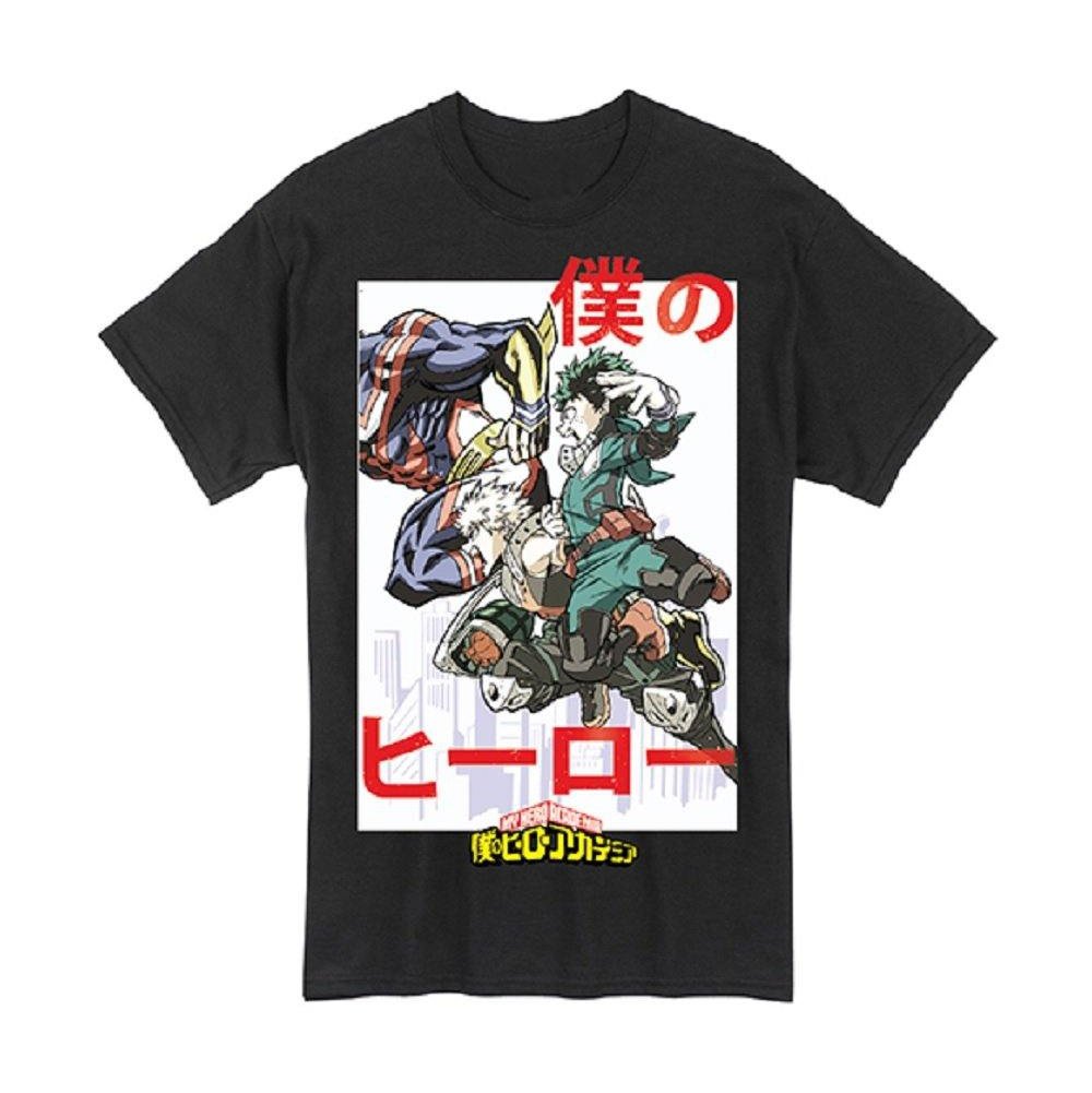 My Hero Academia Group Deku All Might Adult Graphic T-Shirt